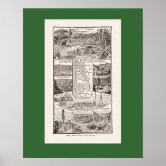 1886 SF Bay Area Map Poster