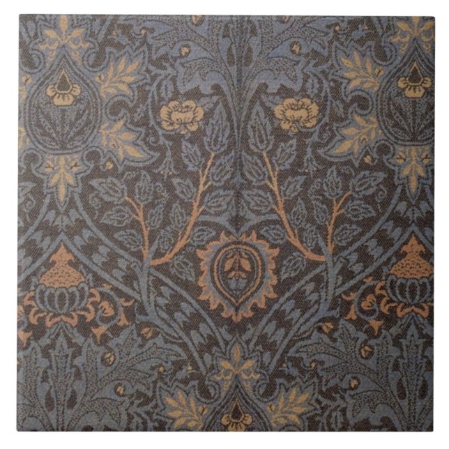 1888 Vintage William Morris Ispahan Tile (Front)