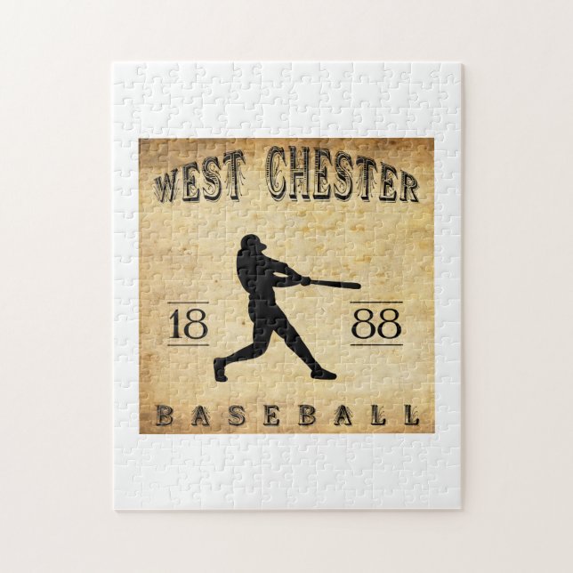 1888 West Chester Pennsylvania Baseball Jigsaw Puzzle (Vertical)