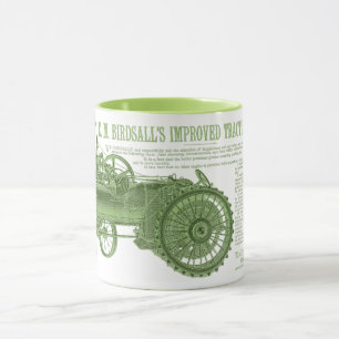 1889 Birdsall's Steam Traction Tractor Farm Mug