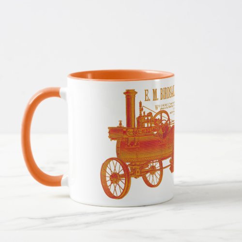 1889 Birdsalls  Steam Traction Tractor Farm Mug