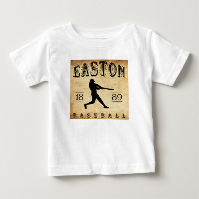 1889 Easton New Jersey Baseball Baby T-Shirt (Front)