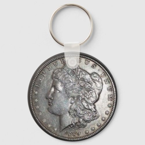 1889 Morgan Dollar Keychain