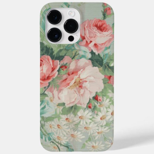 1890 British Vintage Fabric Roses  Daisies  Case_Mate iPhone 14 Pro Max Case