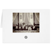 1890 FUNNY COMPLIMENTS ANTIQUE EDWARDIAN PHOTO (Back Horizontal)