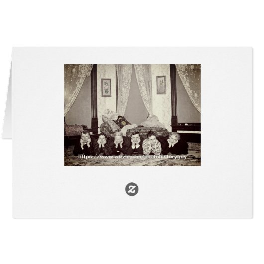 1890 FUNNY COMPLIMENTS ANTIQUE EDWARDIAN PHOTO (Back Horizontal)