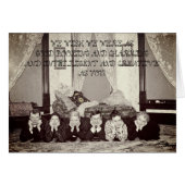 1890 FUNNY COMPLIMENTS ANTIQUE EDWARDIAN PHOTO (Front Horizontal)