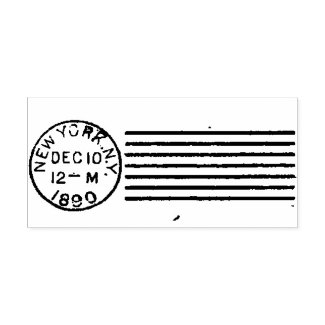 1890 New York City Postal Cancel Rubber Stamp | Zazzle