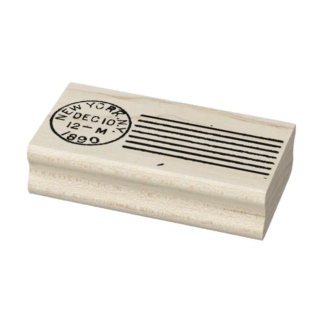 切手09 1890 New York City Postal Cancel Rubber Stamp | Zazzle