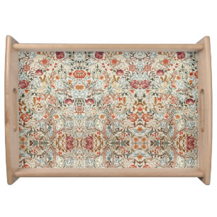 1890 Vintage William Morris Acanthus Portière Serving Tray