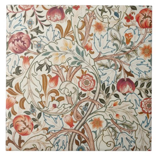 1890 Vintage William Morris Acanthus Portire Tile