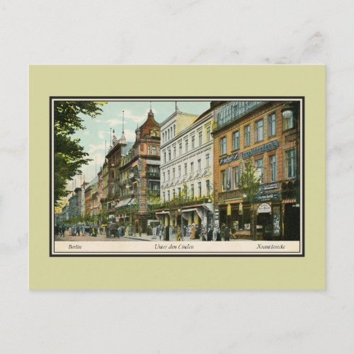 1890s Berlin Unter Den Linden Postcard