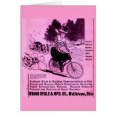 1890s bicycle ad The Racycle (Front)