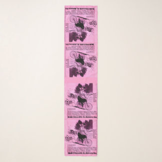 1890s bicycle ad The Racycle print Scarf