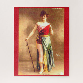 1890s De Clercq entertainer at Casino de Paris Jigsaw Puzzle