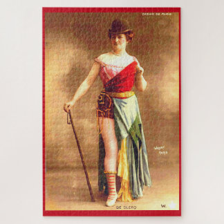 1890s De Clercq entertainer at Casino de Paris Jigsaw Puzzle