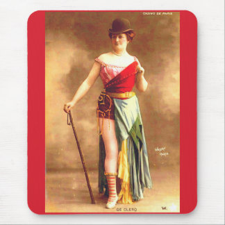 1890s De Clercq entertainer at Casino de Paris Mouse Pad