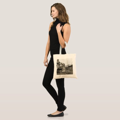 1890s JACK RUSSELL TERRIER DOG MAN LOVE PHOTO Tote Bag