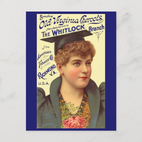 1890s Old Virginia Cheroots ad Postcard