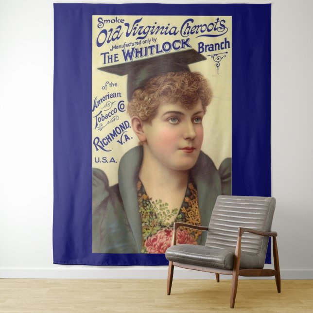  1890s Old Virginia Cheroots ad Tapestry (In Situ)