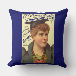 1890s Old Virginia Cheroots ad Throw Pillow