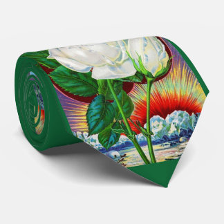 1890s rose catalog White Rose print Neck Tie