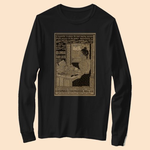 1890s Secretary at Typewriter T_Shirt