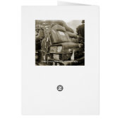 1890's TRAVEL LUGGAGE TEAMSTER WAGON SUITCASE (Back)