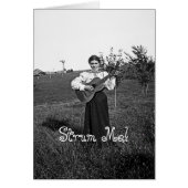 1890's Woman with Guitar Photo Strum Me! Your text (Front)