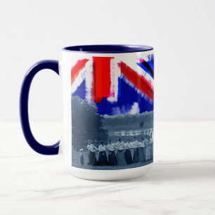 1890's  Women Tug of War Tug-O-War Australia Flag Mug