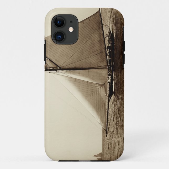 1891 American Yacht at Sea Case-Mate iPhone Case (Back)