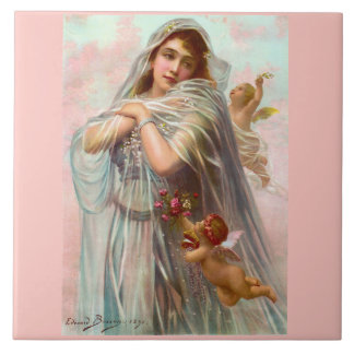 1891 Edouard Bisson The Fiancée Ceramic Tile