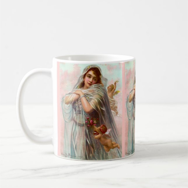 1891 Edouard Bisson The Fiancée Coffee Mug (Left)