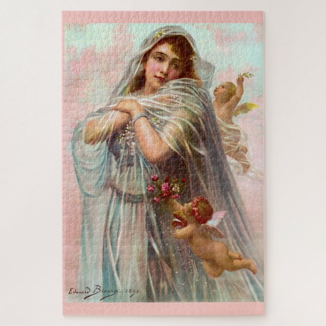 1891 Edouard Bisson The Fiancée Jigsaw Puzzle (Vertical)