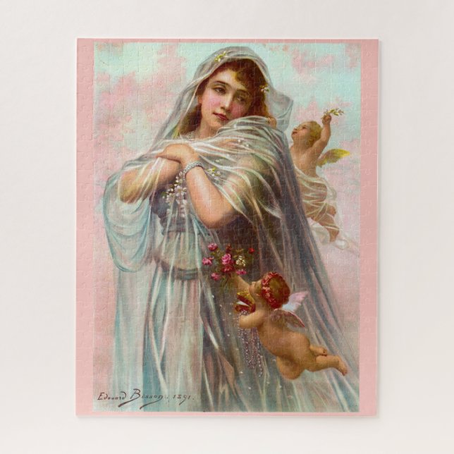 1891 Edouard Bisson The Fiancée Jigsaw Puzzle (Vertical)