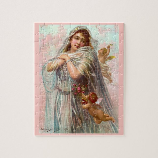 1891 Edouard Bisson The Fiancée Jigsaw Puzzle (Vertical)