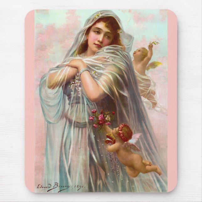 1891 Edouard Bisson The Fiancée Mouse Pad (Front)