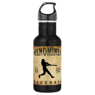 1892 Menominee Wisconsin Baseball Stainless Steel Water Bottle