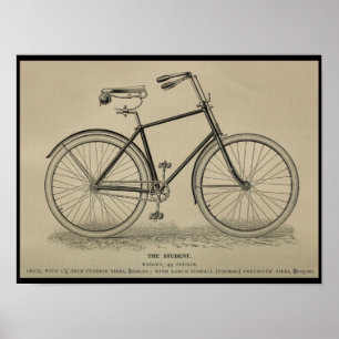 1892 Vintage Bicycle Magazine Ad Art Print