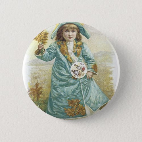 1893 Ladies Perfumed Calendar Hoyt  Co German Co Pinback Button