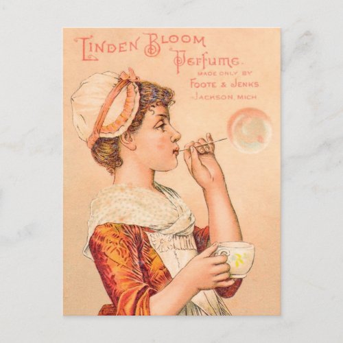 1893 Linden Bloom Perfume Postcard