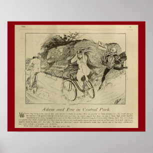 1893 Vintage Bicycle Magazine Ad Art Poster