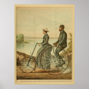 1893 Vintage Bicycle Velocipede Ad Art Print