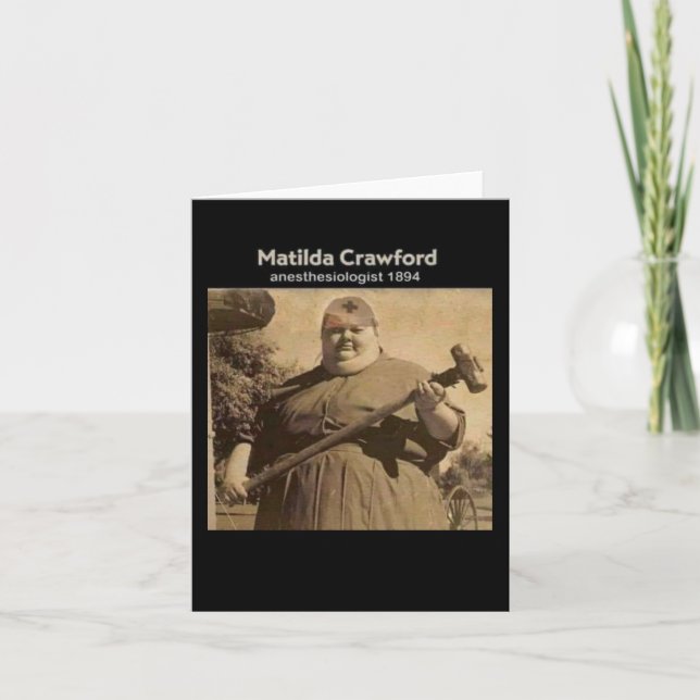 1894 Anesthesiology Card (Front)