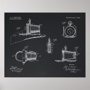 1894 Pocket Camera Patent Art Drawing Print