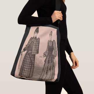 1895 Delineator print ladies coat and dress Crossbody Bag