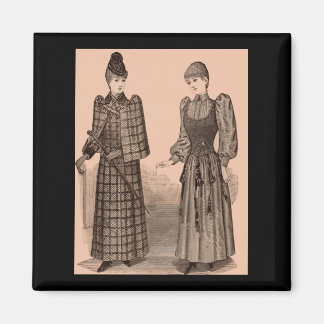 1895 Delineator print ladies coat and dress Magnet