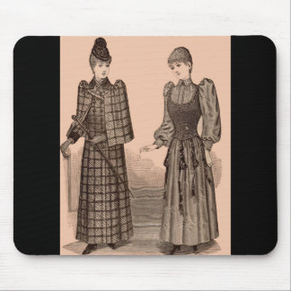 1895 Delineator print ladies coat and dress Mouse Pad