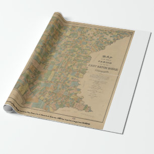 1895 Map of the Parish of East Baton Rouge, La Wrapping Paper
