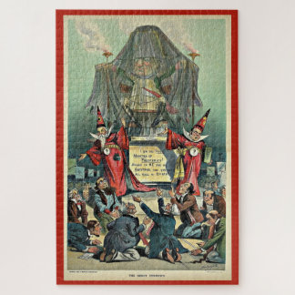 1896 Punch cartoon 'The Great Unknown' Jigsaw Puzzle